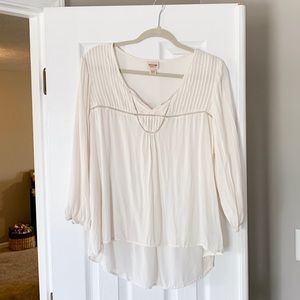 Cream flowy top from Target